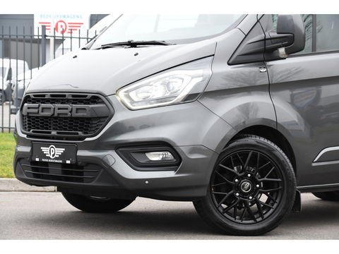 Ford Transit Custom 300 2.0 TDCI L1H1 Limited DC Raptor Edition Camera, Cruise, Carplay, 2 x Schuifdeur, LED, Stoelverwarming, 130pk, Automaat, Uniek!