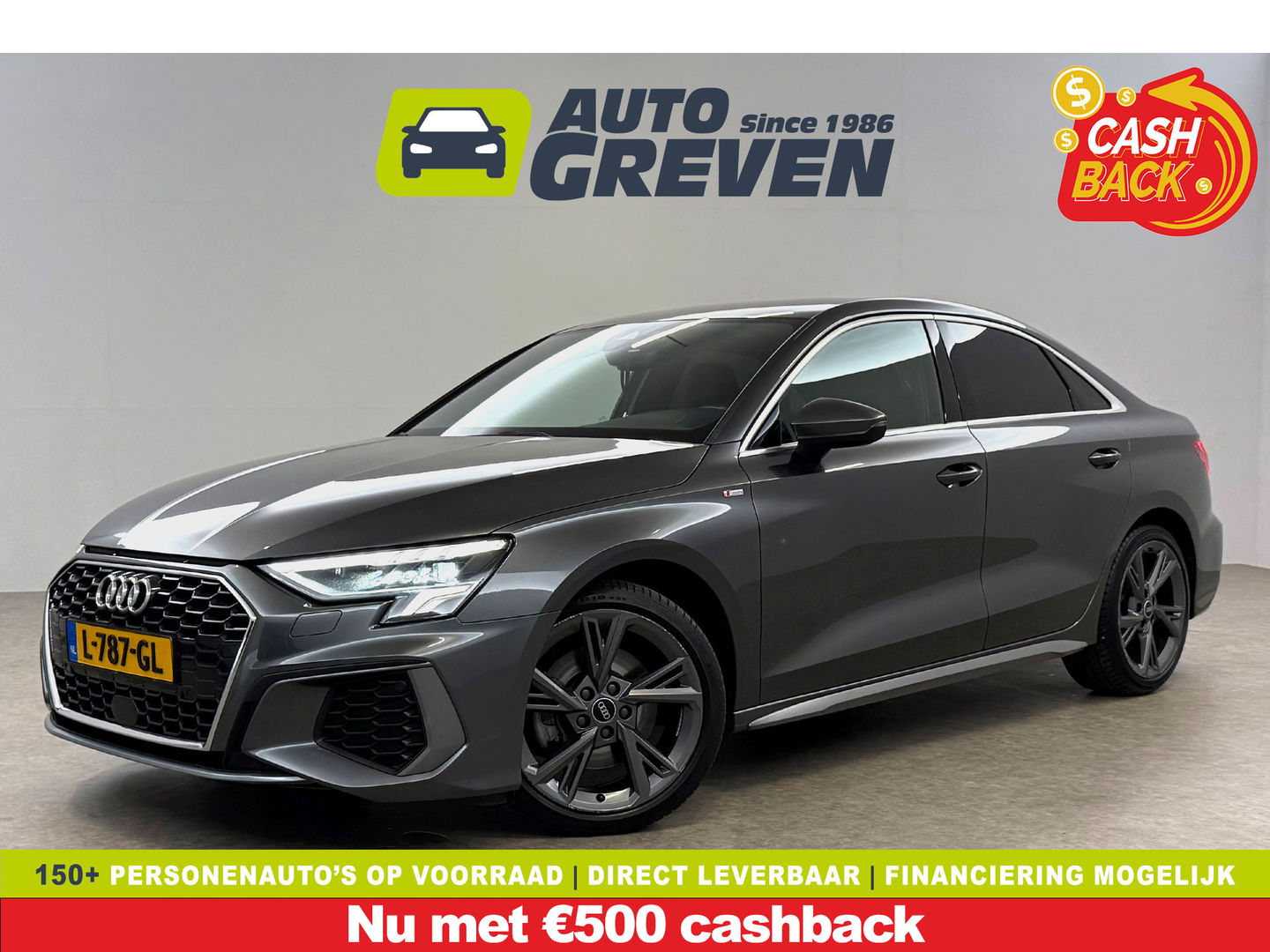 Audi A3 30TFSI S-Line | Virtual | Carplay | Stoelverw. | Navi | Parkeersens. | NAP