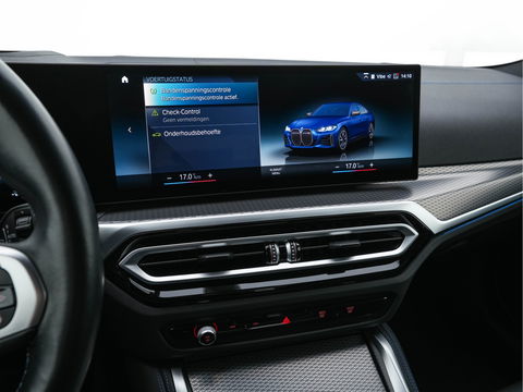 BMW i4 M50 M-Sportpack High Executive 84 kWh [ 3-Fase ] {SOH-97%} (INCL-BTW) *HEAD-UP | LASER-LED | LUXURY-LEATHER | HARMAN/KARDON | ADAPTIVE-CRUISE | BLIND-SPOT | TOP-VIEW | HEATED-SPORTSEATS | DAB+ | WIDE-COCKPIT | AMBIENT-LIGHT | NAVI-FULLMAP | 19