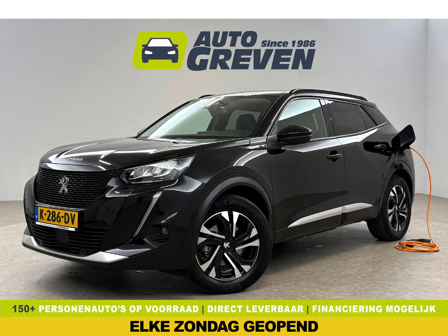 Peugeot e-2008 EV Allure 50 kWh | SOH 92% | Snelladen | Virtual | Adap.Cruise | Camera | Carplay | Keyless | Stoelverw. | Parkeersens.