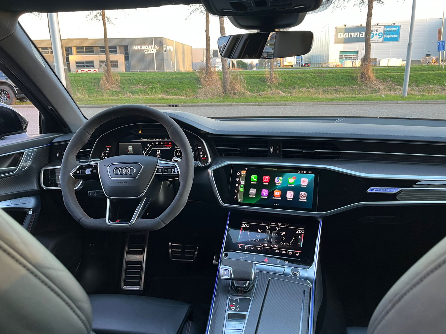 Audi RS6 Avant TFSI Quattro|Pano|Keramisch|B&O|4wiel-besturing|Head-Up|ACC|Memory|360Camera|Carplay|600PK
