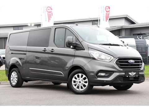 Ford Transit Custom 320 2.0 TDCI L2H1 Limited DC Cruise, Camera, Carplay, 170pk, Automaat, 2 x Schuifdeur, Sensoren, Led, Stoelverwarming, Uniek!