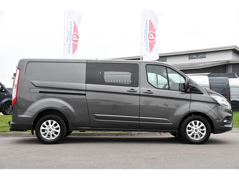 Ford Transit Custom 320 2.0 TDCI L2H1 Limited DC Cruise, Camera, Carplay, 170pk, Automaat, 2 x Schuifdeur, Sensoren, Led, Stoelverwarming, Uniek!