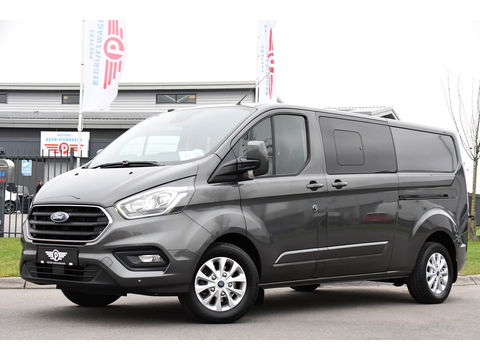 Ford Transit Custom 320 2.0 TDCI L2H1 Limited DC Cruise, Camera, Carplay, 170pk, Automaat, 2 x Schuifdeur, Sensoren, Led, Stoelverwarming, Uniek!
