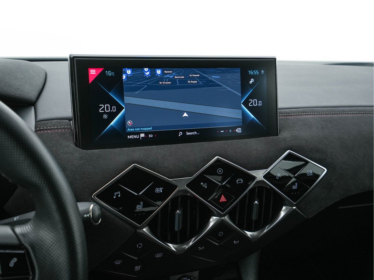 DS DS 3 Crossback E-Tense Performance Line+ 50 kWh [ 3-Fase ] {SOH-90%} (INCL-BTW) *LEATHER-FABRIC | MATRIX-LED | ADAPTIVE-CRUISE | DIGI-COCKPIT | HEATED-SPORTSEATS | CAMERA | KEYLESS | NAVI-FULLMAP | DAB+ | ECC | PDC | PRIVACY-GLASS | 18''ALU*