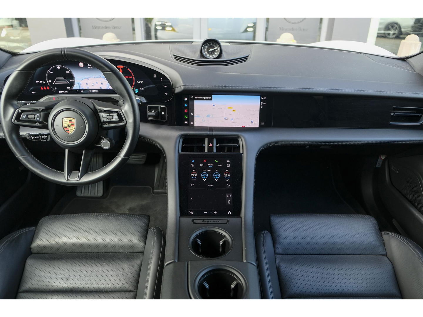 Porsche Taycan 4S 571pk Performance Plus 93 kWh 4-wielsturing PSCB brakes *BTW* Bose Adaptieve sportstoelen Matrix led Warmtepomp 21" LMV