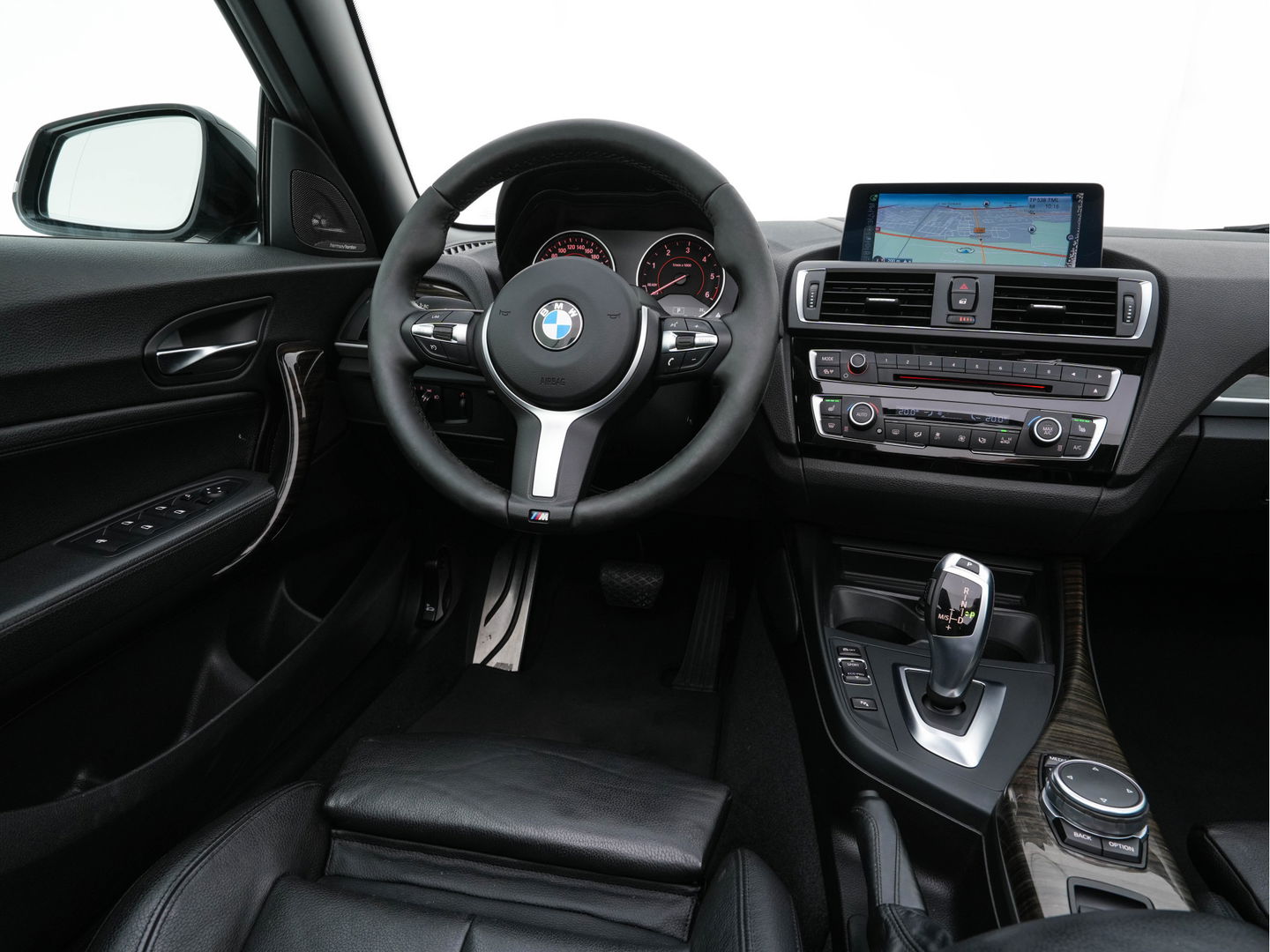 BMW 2 Serie Cabrio 220d Sport M-Sportpack Aut. *FULL-LEATHER | XENON | HARMAN/KARDON | MEMORY-PACK | HEATED-SPORTSEATS | NAVI-FULLMAP | DAB+ | ECC | PDC | 19''ALU*