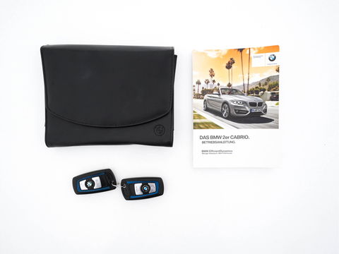 BMW 2 Serie Cabrio 220d Sport M-Sportpack Aut. *FULL-LEATHER | XENON | HARMAN/KARDON | MEMORY-PACK | HEATED-SPORTSEATS | NAVI-FULLMAP | DAB+ | ECC | PDC | 19''ALU*