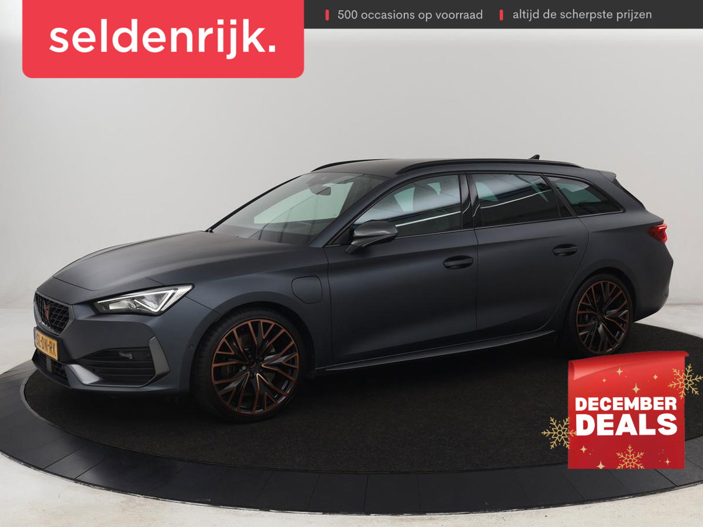 CUPRA Leon 1.4 eHybrid VZ | 245pk | Leder | Stoelverwarming | Camera | Carplay | Memory | Sfeerverlichting | Navigatie | Adaptive cruise | Keyless | Sportstoelen | Full LED | 19'' | PHEV | Plug In