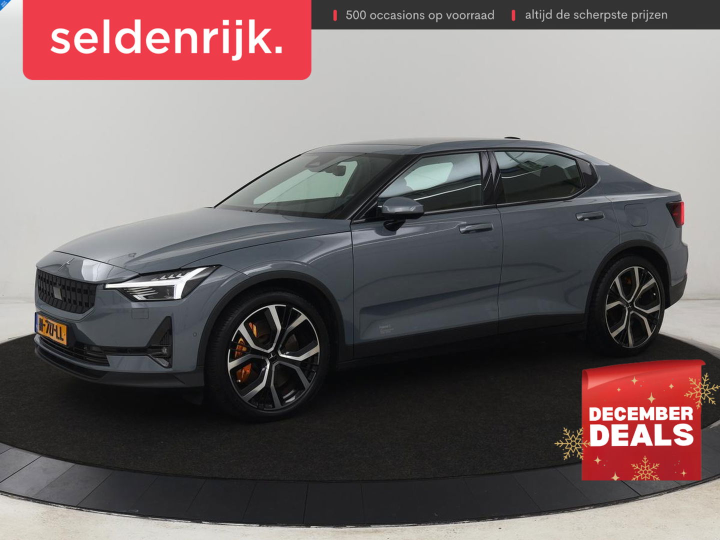 Polestar 2 Long Range Dual Motor Launch Edition 78kWh | Panoramadak | Trekhaak | 360 Camera | Achterbankverwarming | Adaptive cruise | Carplay | Camera | Stoelverwarming | Keyless