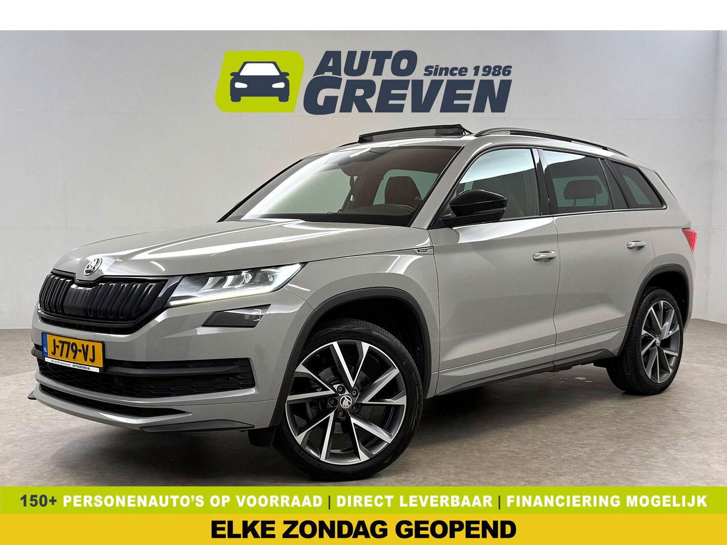 Škoda Kodiaq 1.5 TSI Sportline Business | Pano | Memory | Sfeer | Virtual | Adap. Cruise | Stoel/Stuurverw. | Carplay | Camera | Trekh.