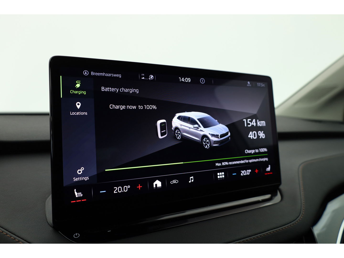 Škoda Enyaq iV 80 | Digital Cockpit | ACC | Elek. Trekhaak | Keyless | Stoel- Stuur verw. | 21'' | Camera