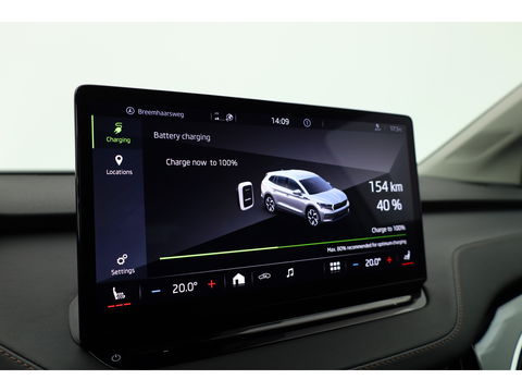 Škoda Enyaq iV 80 | Digital Cockpit | ACC | Elek. Trekhaak | Keyless | Stoel- Stuur verw. | 21'' | Camera