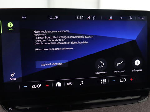 Škoda Enyaq iV 80 | Warmtepomp | Trekhaak | Matrix LED | Adaptive cruise | Keyless | Camera | Half leder | Stuurverwarming | Memory | Navigatie | Climate control | Dodehoek detectie | Getint glas