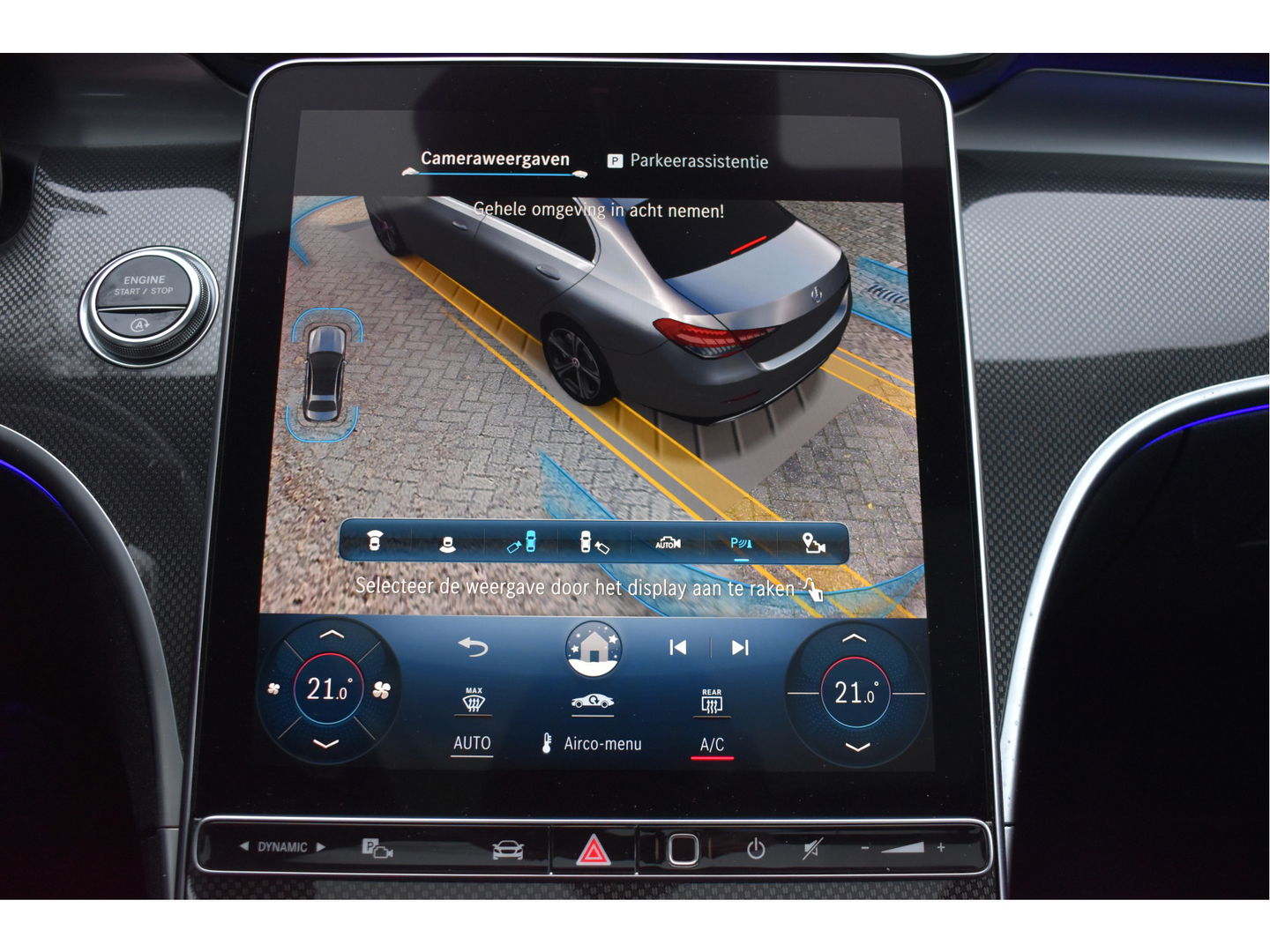 Mercedes-Benz C-Klasse 300 Premium Night AMG Line 259 PK | Uniek | NL-Auto | 1 eigenaar | Matgrijs Magno | Burmester | Pano.dak | Memory | Keyless | Full LED