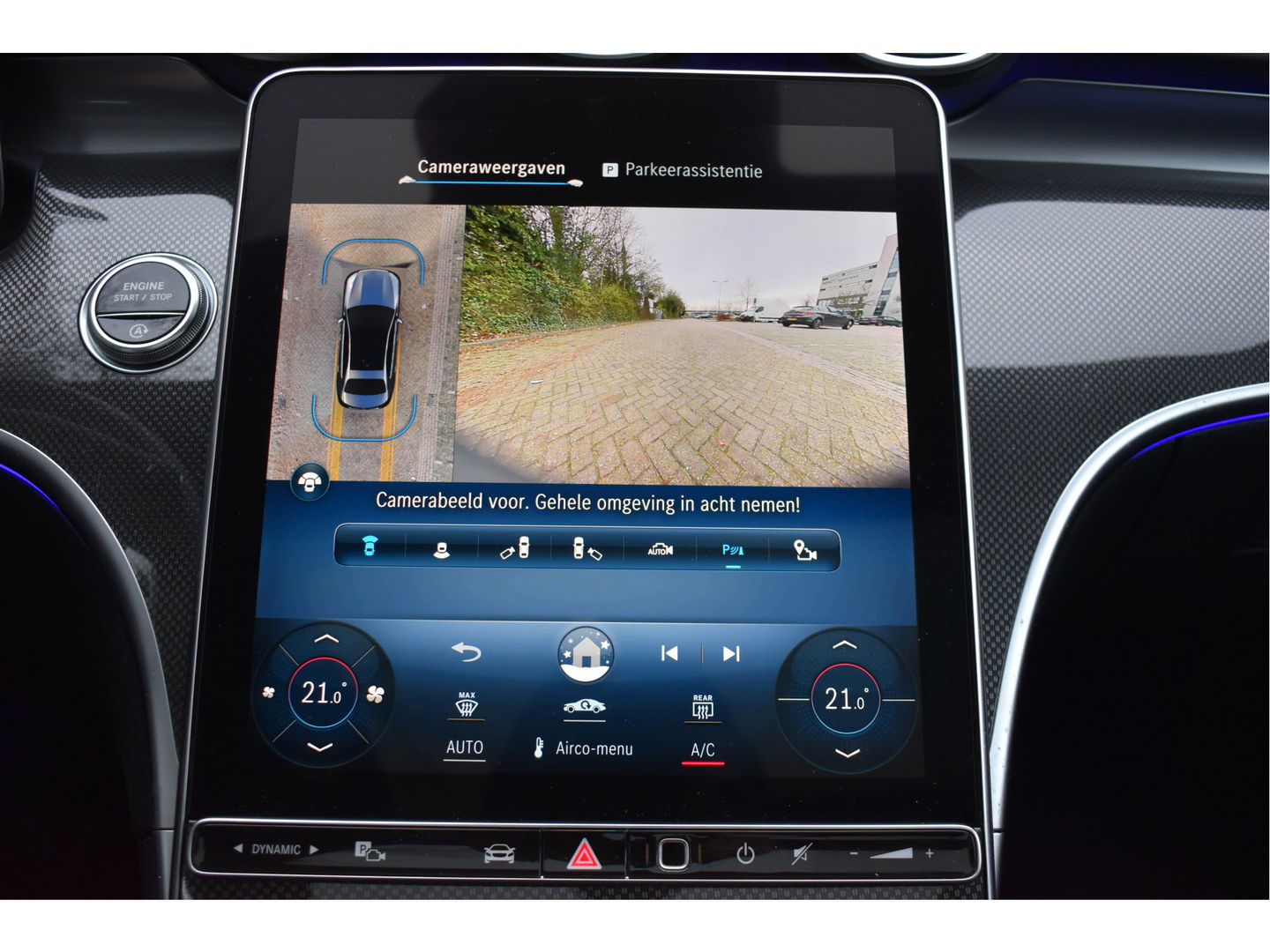 Mercedes-Benz C-Klasse 300 Premium Night AMG Line 259 PK | Uniek | NL-Auto | 1 eigenaar | Matgrijs Magno | Burmester | Pano.dak | Memory | Keyless | Full LED