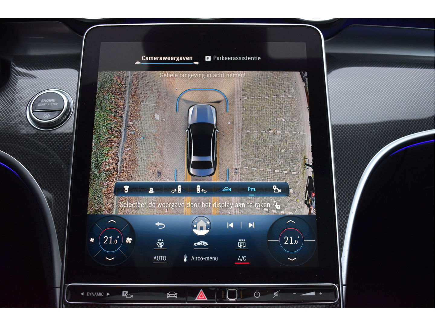 Mercedes-Benz C-Klasse 300 Premium Night AMG Line 259 PK | Uniek | NL-Auto | 1 eigenaar | Matgrijs Magno | Burmester | Pano.dak | Memory | Keyless | Full LED