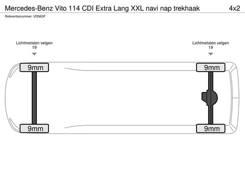 Mercedes-Benz Vito 114 CDI Extra Lang XXL navi nap trekhaak