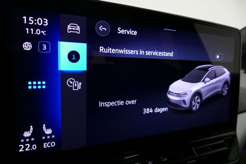 Volkswagen ID.4 First Max 77 kWh / Panoramadak / Matrix LED IQ.Light / Elektr. verstelbare voorstoelen + memory / HUD Augmented Reality / Rondomzichtcamera / Apple Carplay - Android Auto / Stoelverwarming / 21'' LMV / Keyless / Achteruitrijcamera / Navigatie / Stuurwielv