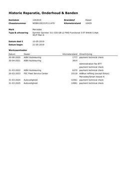 Mercedes-Benz Sprinter Mercedes Sprinter 311 CDI L2H2 / AIRCO / CAMERA / 3 ZITS / DEALER ONDERHOUDEN