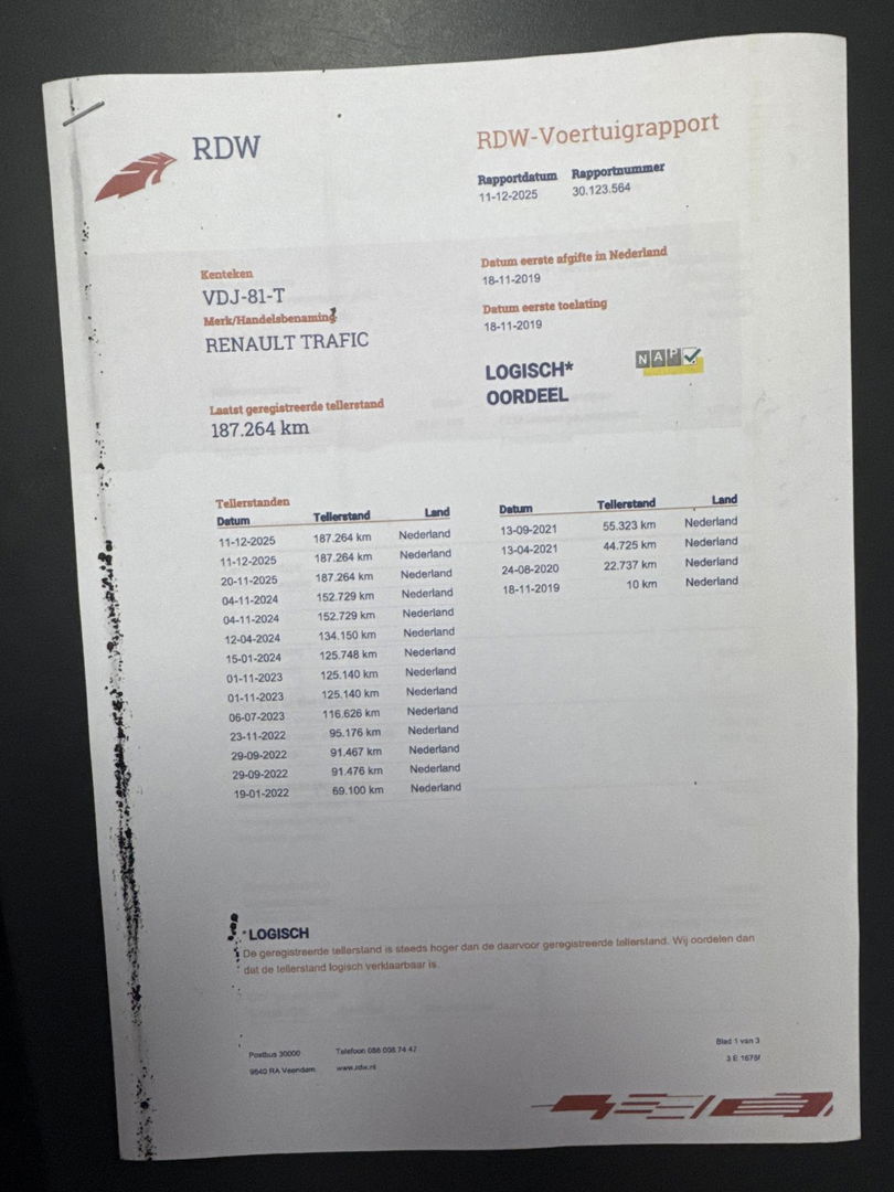 Renault Trafic 1.6 dCi T29 L2H1 Comfort Energy AIRCO / CRUISE CONTROLE / NAVI / TREKHAAK / EURO 6