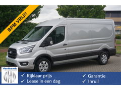 Ford Transit 350L L3H2 Limited AUT-8 130PK BPM VRIJ Navi, Adap. Cruise, 360° Cam, Trekhaak, Xenon!! NR. A253