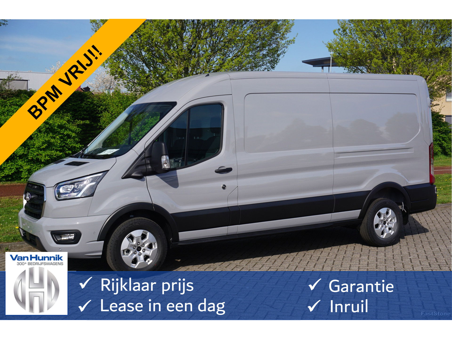 Ford Transit 350L L3H2 Limited AUT-8 165PK BPM VRIJ Navi, Camera, Xenon, Lm Velg, Trekhaak!! NR. A66