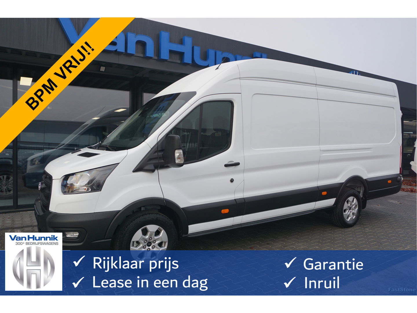 Ford Transit 350L 130PK L4H3 BPM VRIJ!! Navi, Camera, Adap. Cruise, LM Velg!! NR. A253