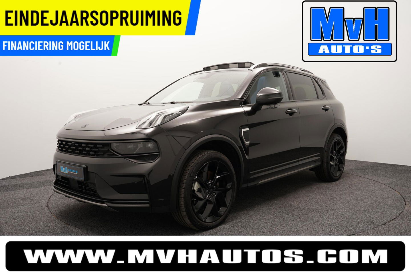 Lynk & Co 01 1.5 Hybride|FULL BLACK XL|ZWARTE.HEMEL|NAP