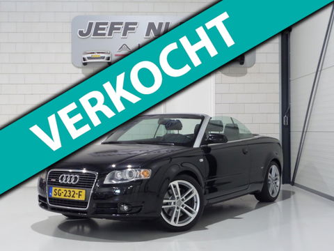Audi A4 Cabriolet 2.0 TFSI S-Line "Automaat" Leer Xenon Stoelverwarming Bose Cruise-control Youngtimer in uniek mooie staat!