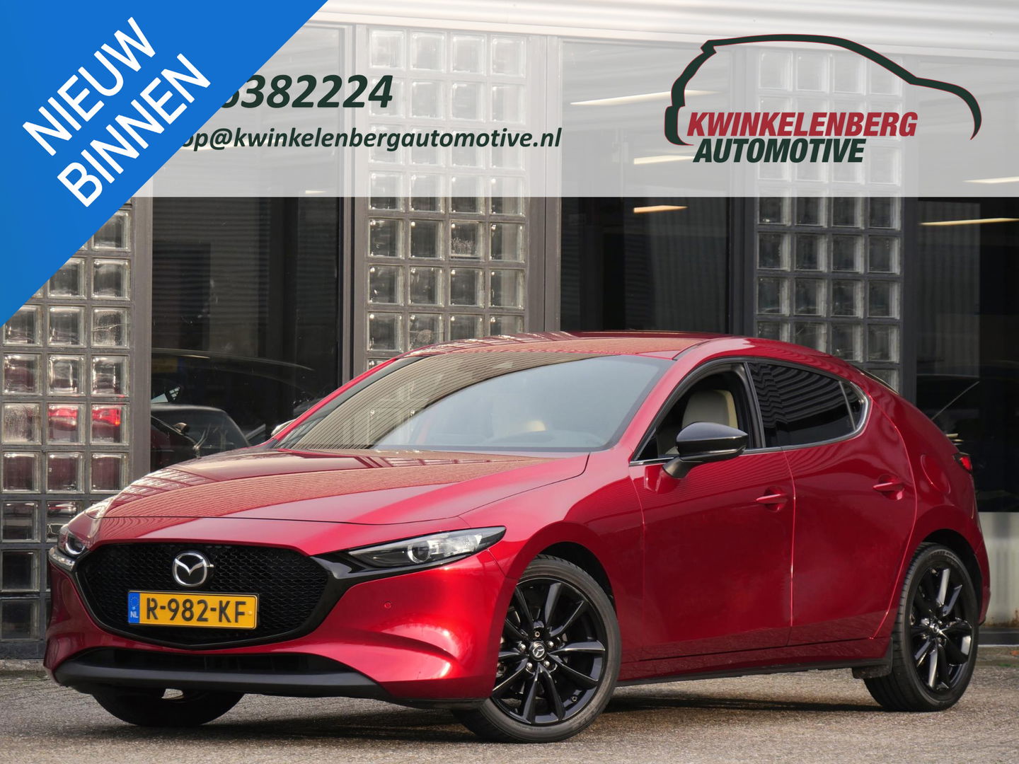 Mazda 3 2.0 150PK SPORTIVE/ LEER/ BOSE/ 18INCH/ NL-AUTO