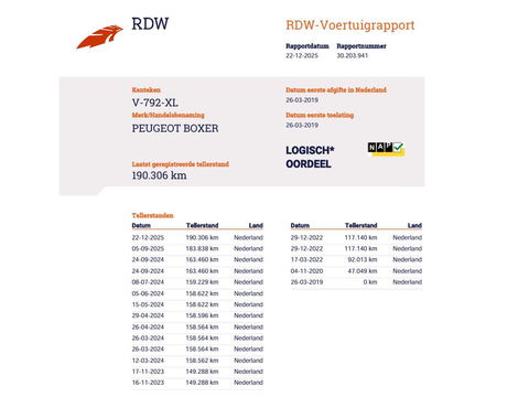 Peugeot Boxer 2.0 BlueHDI 131pk Euro 6 L2H2 - Cruise - Navi - Trekhaak 2,5t KG
