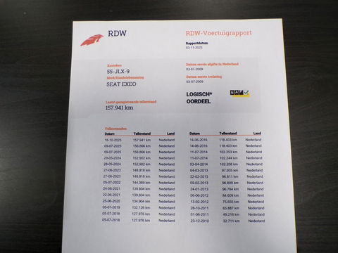 SEAT Exeo 2.0 TSI Sport "Origineel NL!" Apple-carplay Leer Bluetooth Navigatie Stoelverwarming Xenon Youngtimer "2e eigenaar"