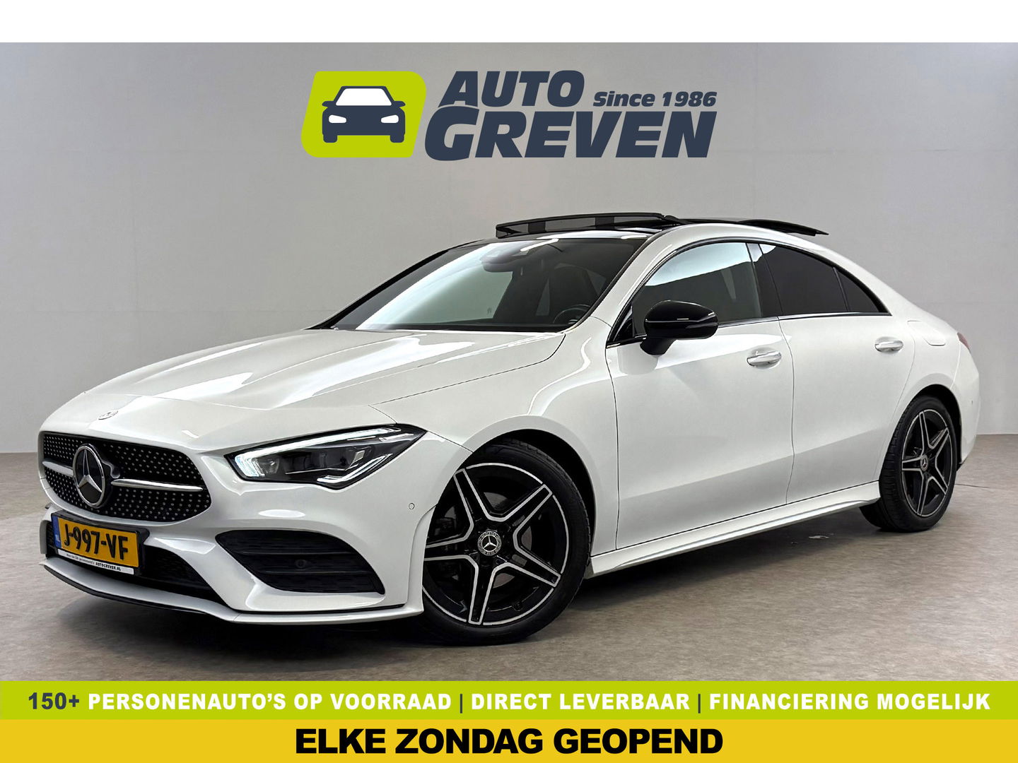 Mercedes-Benz CLA-Klasse 180 AMG | Pano | Virtual | Memory | Sfeer | Burmester | Stoelverw. | Cruise | Navi | Keyless | Trekh.