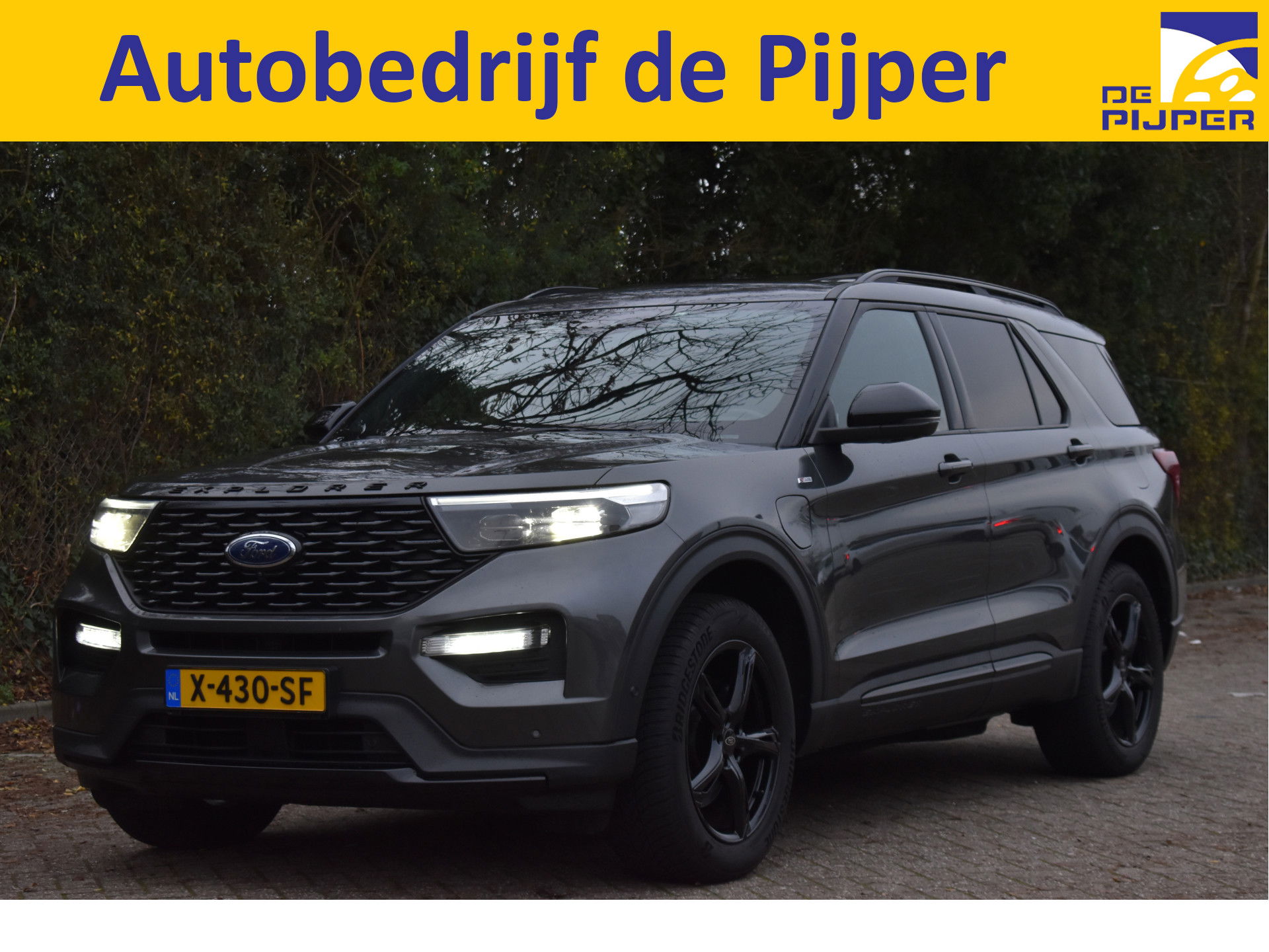 Ford Explorer 3.0 V6 EcoBoost PHEV 457 pk ST-Line 7-zits | Pano.dak | Massagestoelen | 360 gr.camera | Afn.trekhaak | Keyless | Carplay | Memorystoelen | Z+W banden