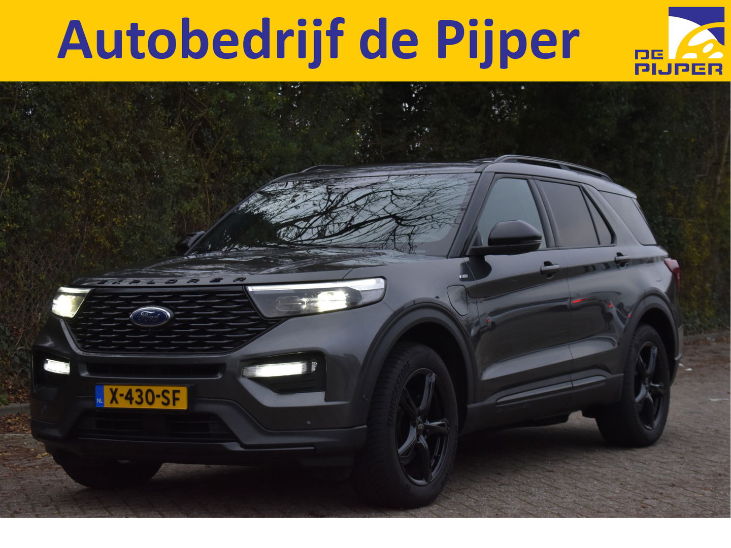 Ford Explorer 3.0 V6 EcoBoost PHEV 457 pk ST-Line 7-zits | Pano.dak | Massagestoelen | 360 gr.camera | Afn.trekhaak | Keyless | Carplay | Memorystoelen | Z+W banden