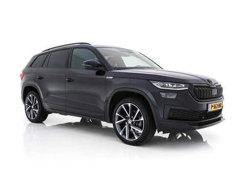 Škoda Kodiaq 1.5 TSI Sportline Business [ 7-Pers. ] (INCL-BTW) Aut. *LEATHER-MICROFIBRE | FULL-LED | ADAPTIVE-CRUISE | MEMORY-PACK | DIGI-COCKPIT | NAVI-FULLMAP | CAMERA | DAB+ | AMBIENT-LIGHT | KEYLESS | CARPLAY | PRIVACY-GLASS| TOWBAR | 20''