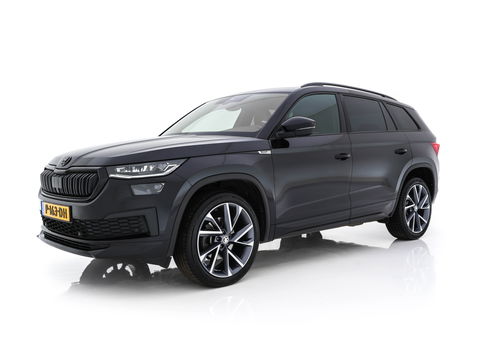 Škoda Kodiaq 1.5 TSI Sportline Business [ 7-Pers. ] (INCL-BTW) Aut. *LEATHER-MICROFIBRE | FULL-LED | ADAPTIVE-CRUISE | MEMORY-PACK | DIGI-COCKPIT | NAVI-FULLMAP | CAMERA | DAB+ | AMBIENT-LIGHT | KEYLESS | CARPLAY | PRIVACY-GLASS| TOWBAR | 20''
