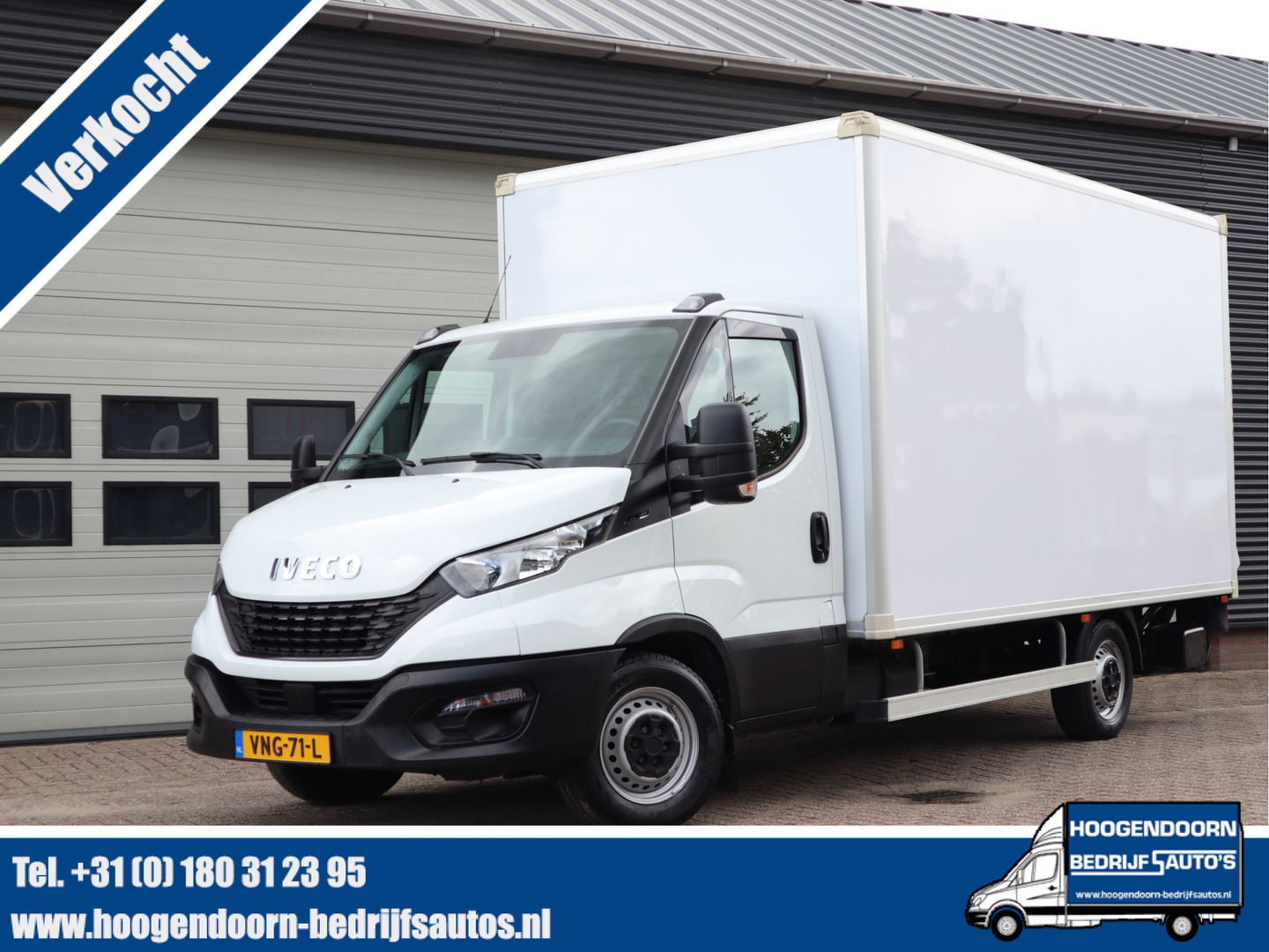 Iveco Daily 35S14 - 136pk Euro 6 Bakwagen - Dhollandia Klep + Zijdeur - Airco - Camera