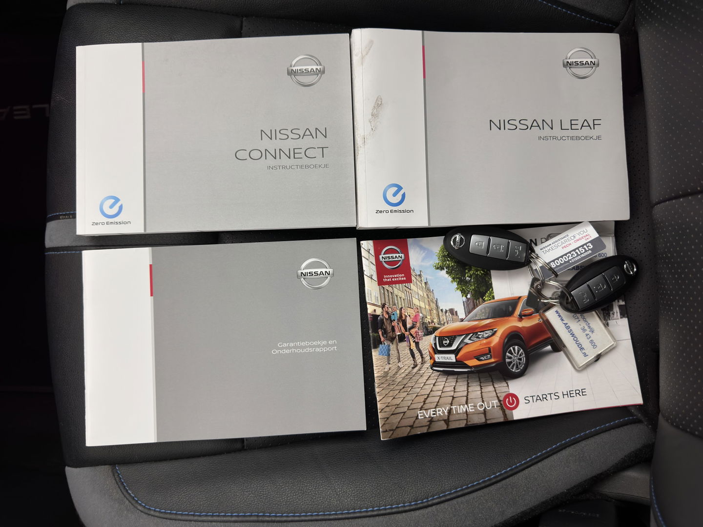 Nissan Leaf e+ Tekna 62 kWh {SOH-95%} (INCL-BTW) *Aut.*LEATHER-MICROFIBRE | FULL-LED | ADAPTIVE-CRUISE | BOSE-AUDIO | TOP-VIEW | DAB | KEYLESS | NAVI-FULLMAP | DAB | HEATED-COMFORTSEATS | BLIND-SPOT | PRIVACY-GLASS | 17''ALU*