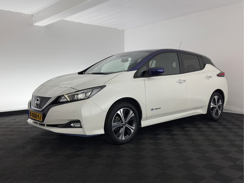 Nissan Leaf e+ Tekna 62 kWh {SOH-95%} (INCL-BTW) *Aut.*LEATHER-MICROFIBRE | FULL-LED | ADAPTIVE-CRUISE | BOSE-AUDIO | TOP-VIEW | DAB | KEYLESS | NAVI-FULLMAP | DAB | HEATED-COMFORTSEATS | BLIND-SPOT | PRIVACY-GLASS | 17''ALU*