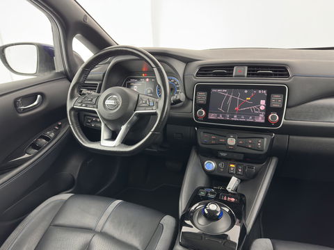 Nissan Leaf e+ Tekna 62 kWh {SOH-95%} (INCL-BTW) *Aut.*LEATHER-MICROFIBRE | FULL-LED | ADAPTIVE-CRUISE | BOSE-AUDIO | TOP-VIEW | DAB | KEYLESS | NAVI-FULLMAP | DAB | HEATED-COMFORTSEATS | BLIND-SPOT | PRIVACY-GLASS | 17''ALU*