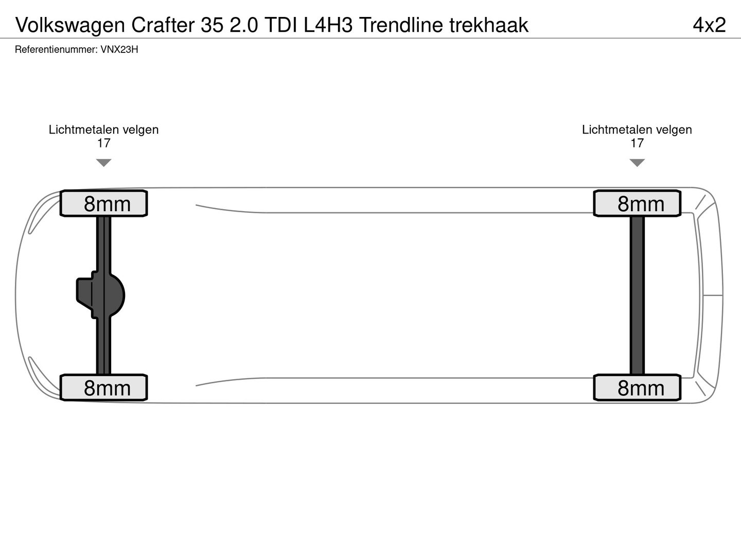 Volkswagen Crafter 35 2.0 TDI L4H3 Trendline trekhaak