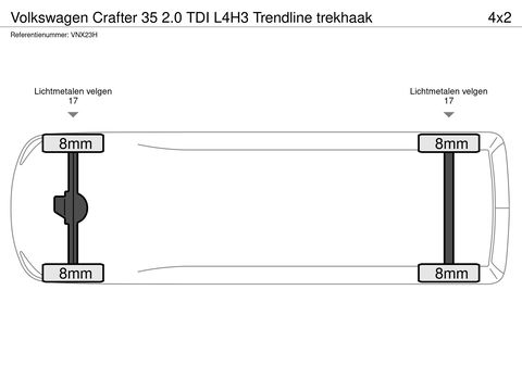 Volkswagen Crafter 35 2.0 TDI L4H3 Trendline trekhaak