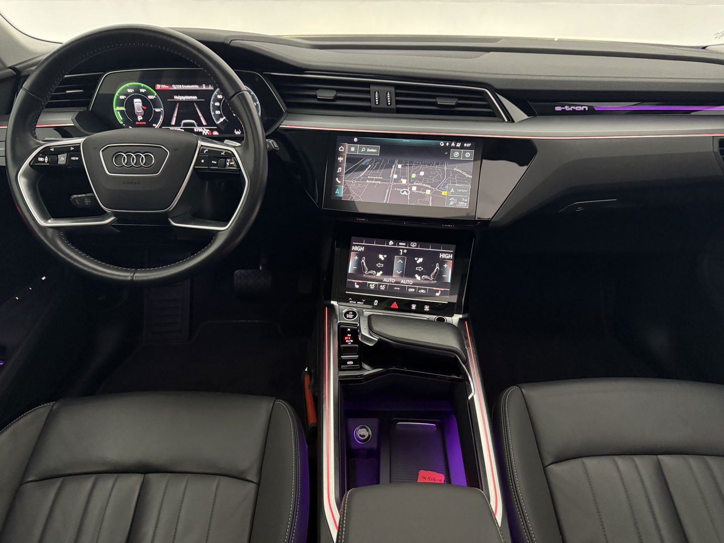 Audi e-tron 50 Quattro S-Line 71 kWh | SOH 94% | Snelladen | Pano | Sfeer | Memory | Virtual | Camera | Adap. Cruise | Carplay | Stoelverw.