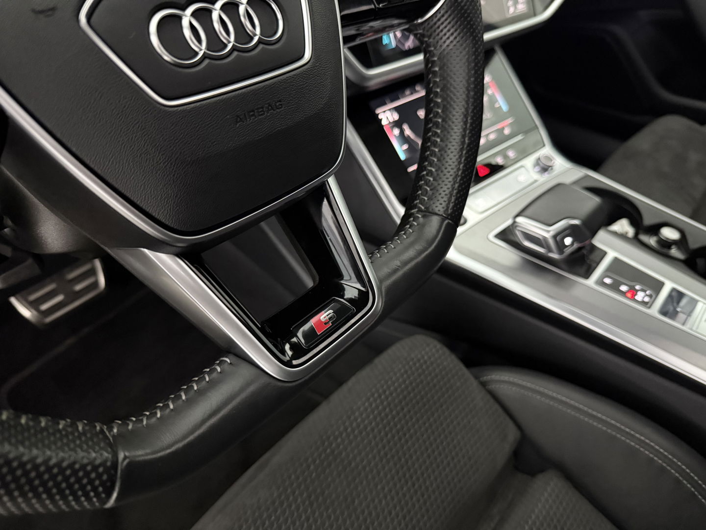 Audi A6 2.0 55 TFSI e Quattro Competition S-Line black edition | SOH 88% | Pano | Memory | Sfeer | Virtual |  Adap. Cruise | Carplay | Camera | Stoelverw. | Keyless