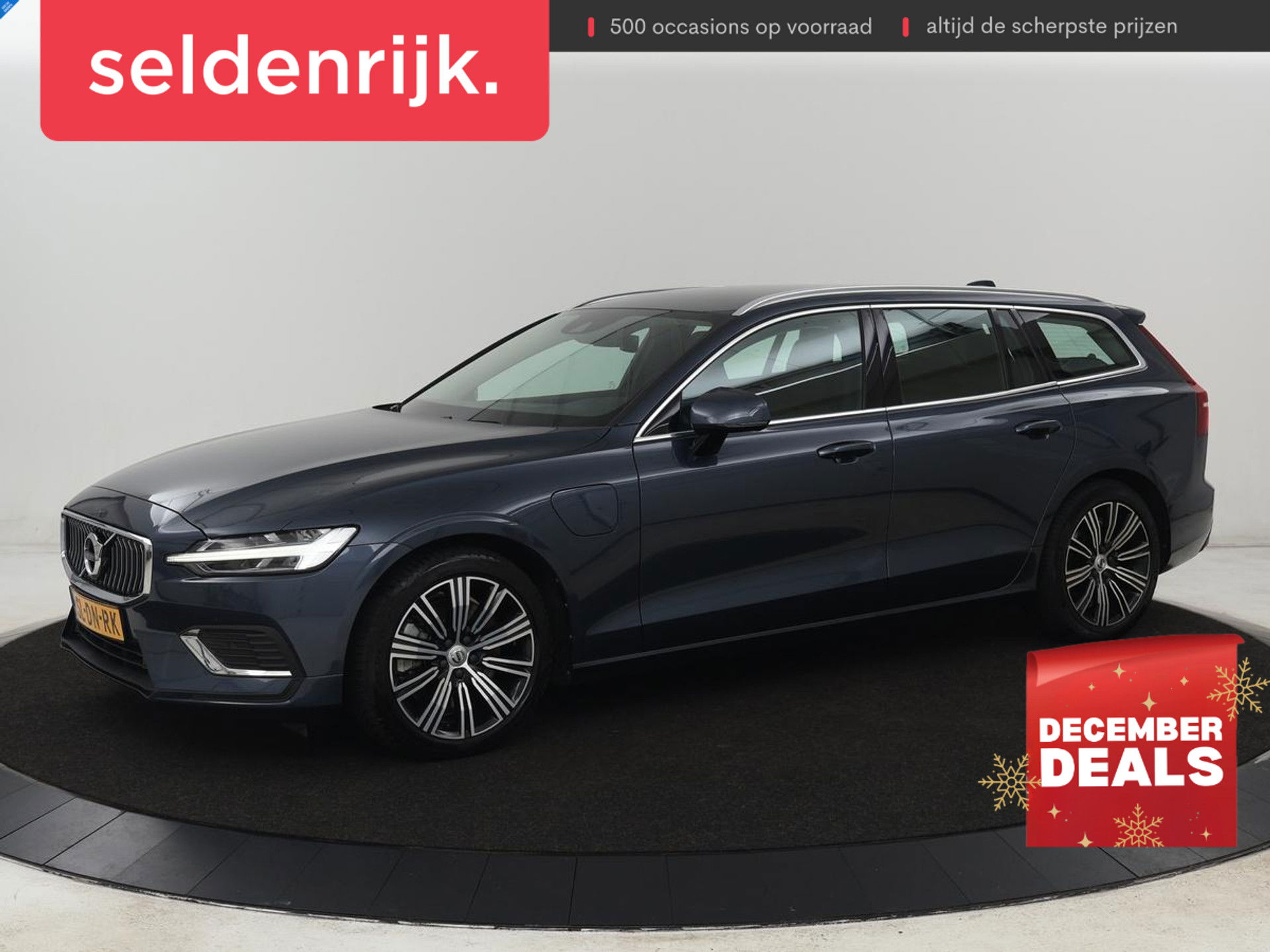 Volvo V60 2.0 T6 Recharge AWD Inscription | Leder | Camera | Carplay | Navigatie | Full LED | 18'' | Parkeerhulp | Cruise control | PHEV | Plug In