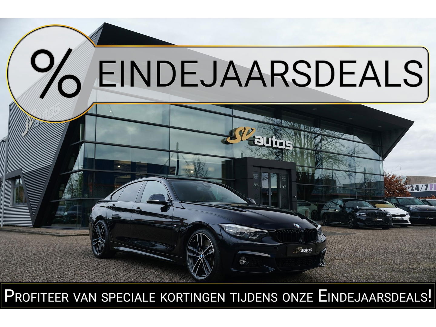 BMW 4 Serie Gran Coupé 430i 252pk M-sport Schuifdak Leder NLauto 19" LMV Sportautomaat Groot navigatie