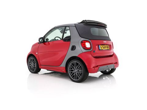 Smart Fortwo cabrio EQ BRABUS Style 18 kWh [ 3-Fase ] *LUXURY-LEATHER | HEATED-SPORTSEATS | NAVI-FULLMAP | CAMERA | DAB+ | AIRCO | PDC | CRUISE | 16''ALU*