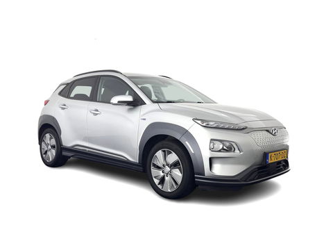 Hyundai KONA EV Fashion 64 kWh (3-Fase) {SOH-100%} (INCL-BTW)  Aut * HEATPUMP | NAVI-FULLMAP | LEATHER-FABRIC | KEYLESS | CAMERA | DAB | ECC | PDC | ADAPTIVE-CRUISE | LANE-ASSIST | HEATED SEATS | PRIVACY-GLASS | HEAD-UP | SHIFT-PADDLES | 17"A
